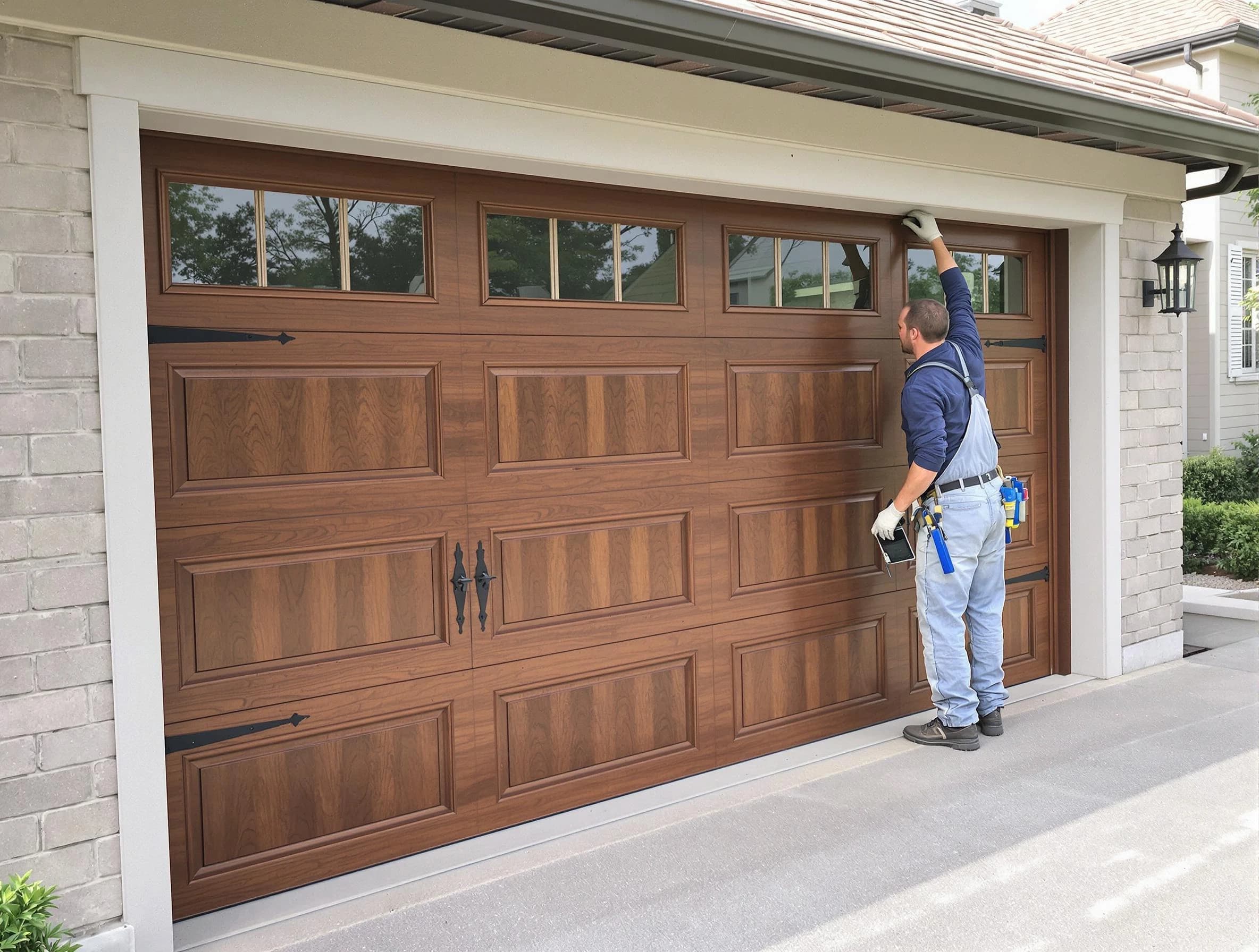 Custom garage door showcase by Park City Garage Door Repair in Park City