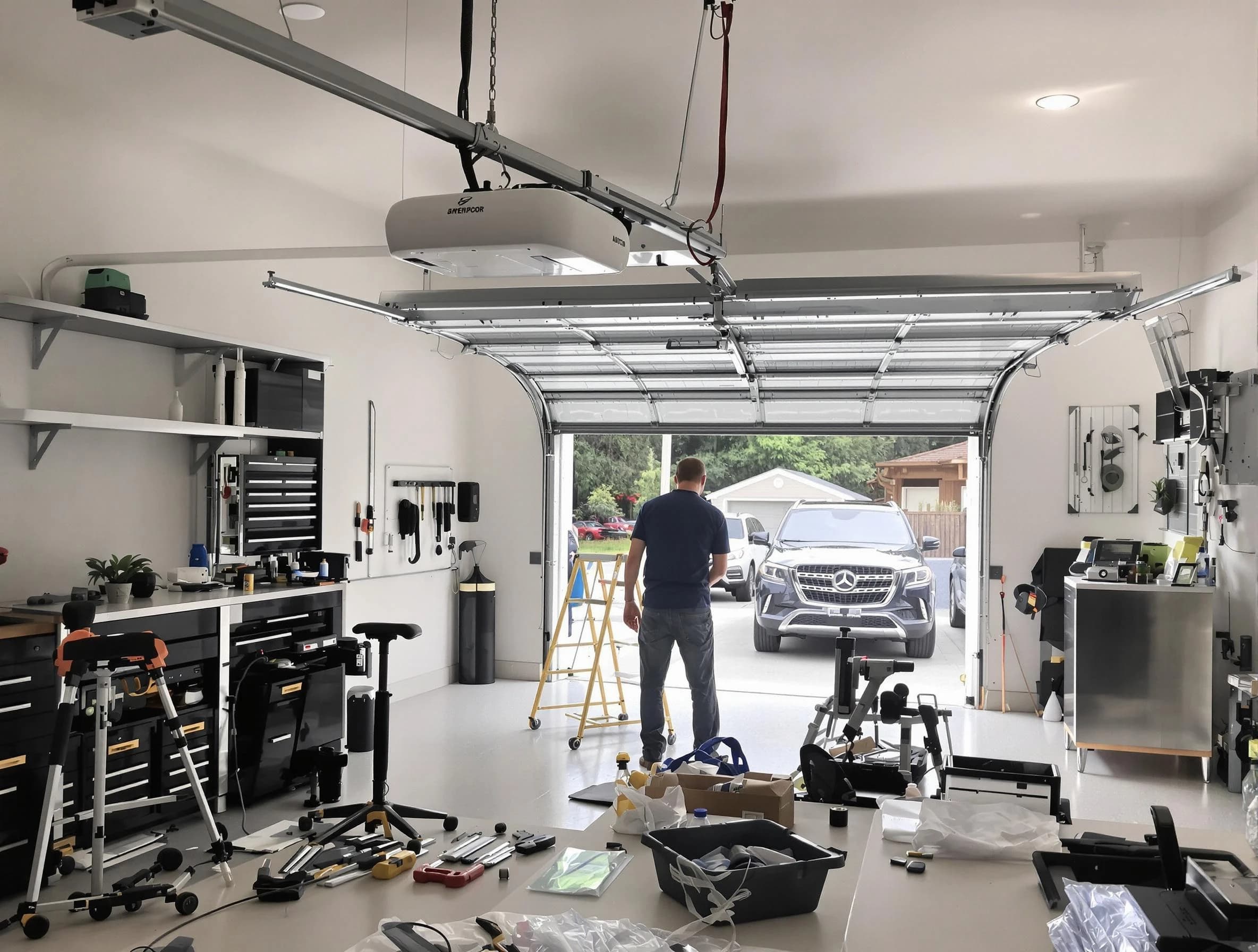 Garage door opener installation by Park City Garage Door Repair in Park City
