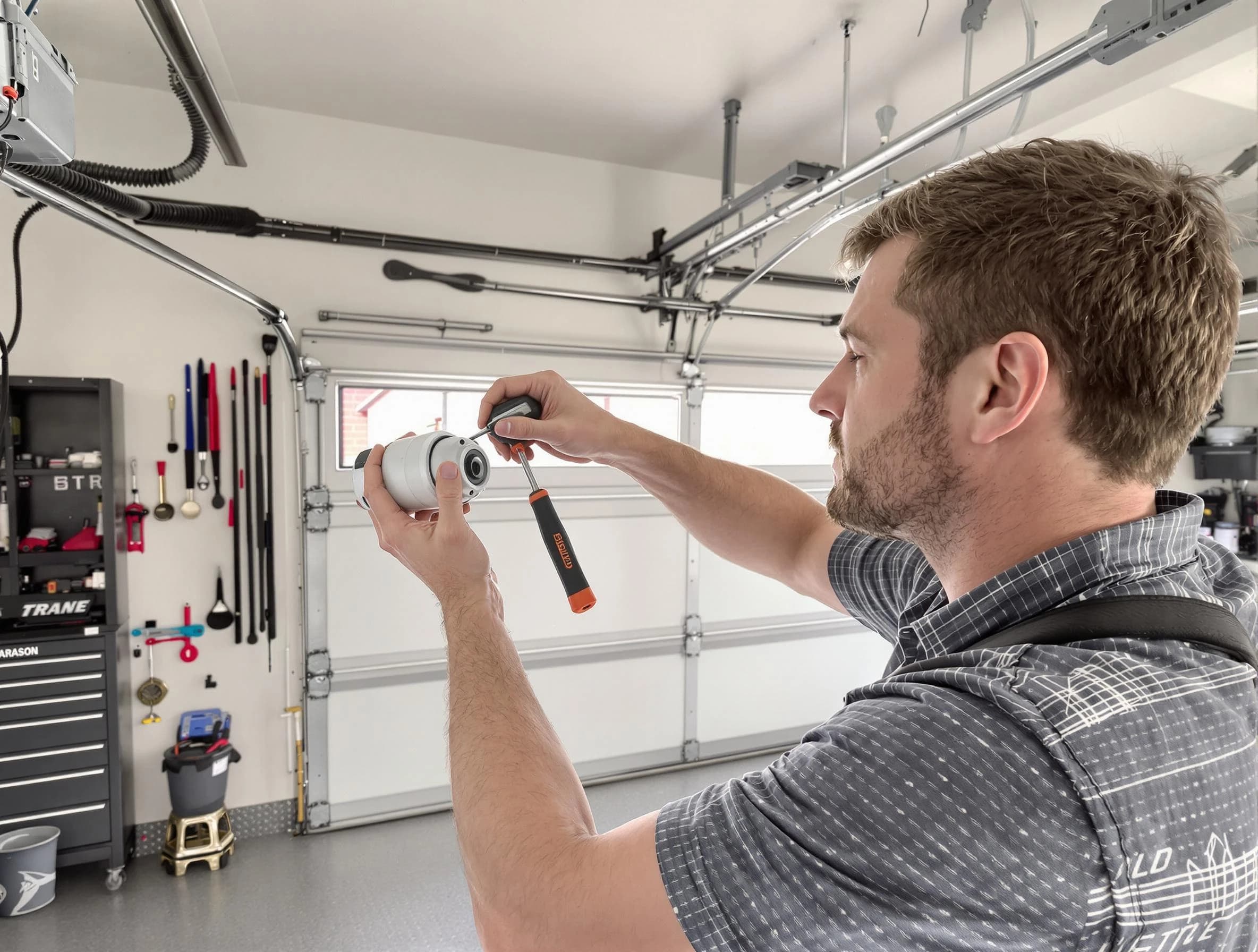 Garage door opener repair service by Park City Garage Door Repair in Park City