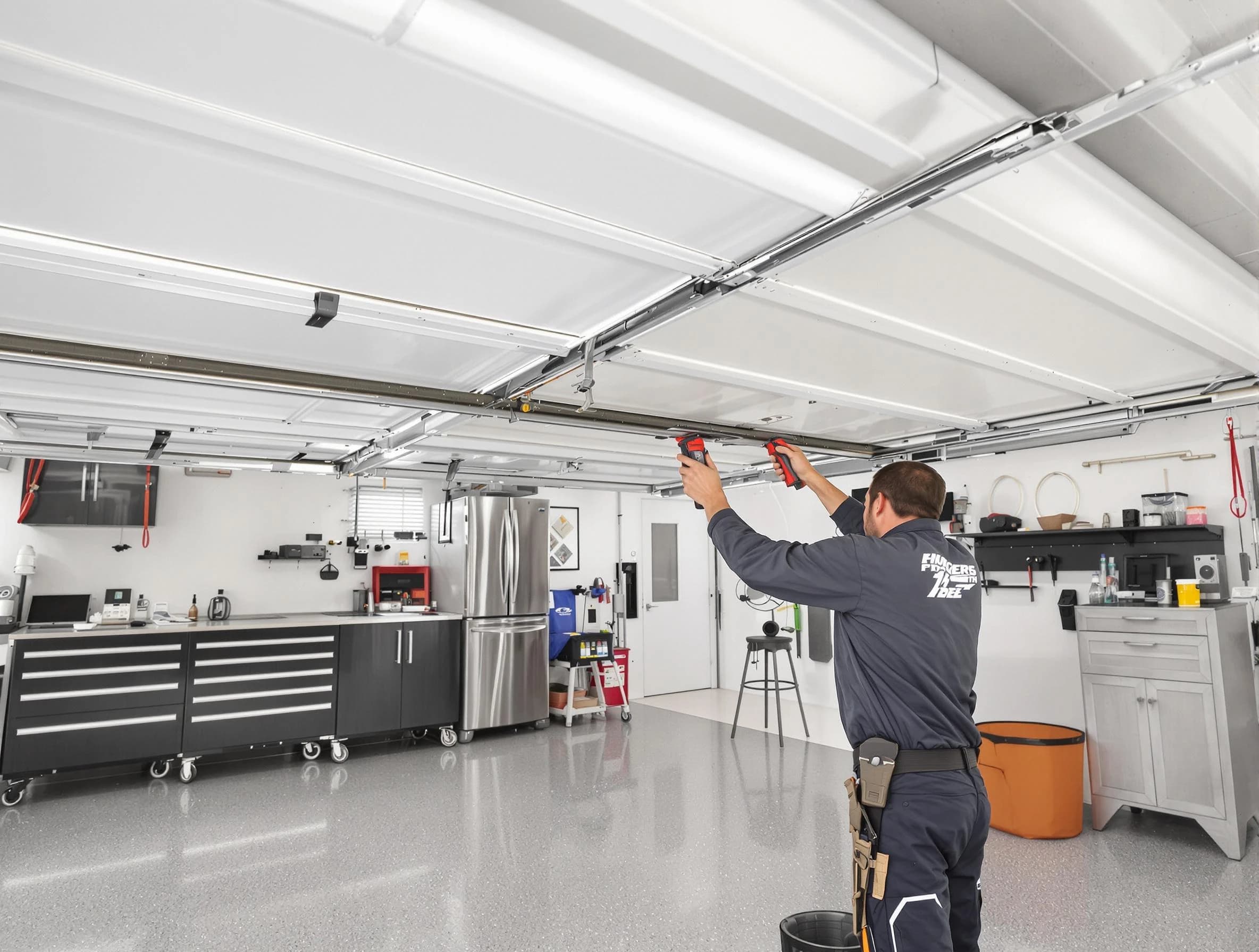 Overhead garage door repair service by Park City Garage Door Repair in Park City