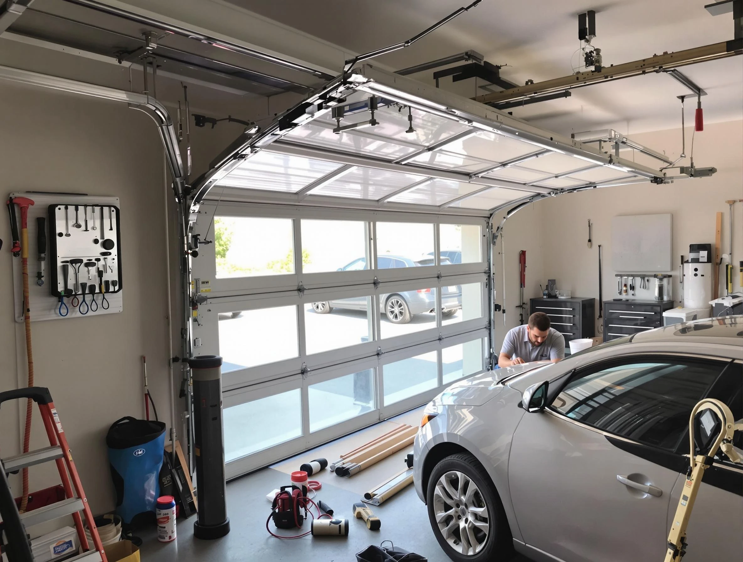 Garage door noise reduction service by Park City Garage Door Repair in Park City