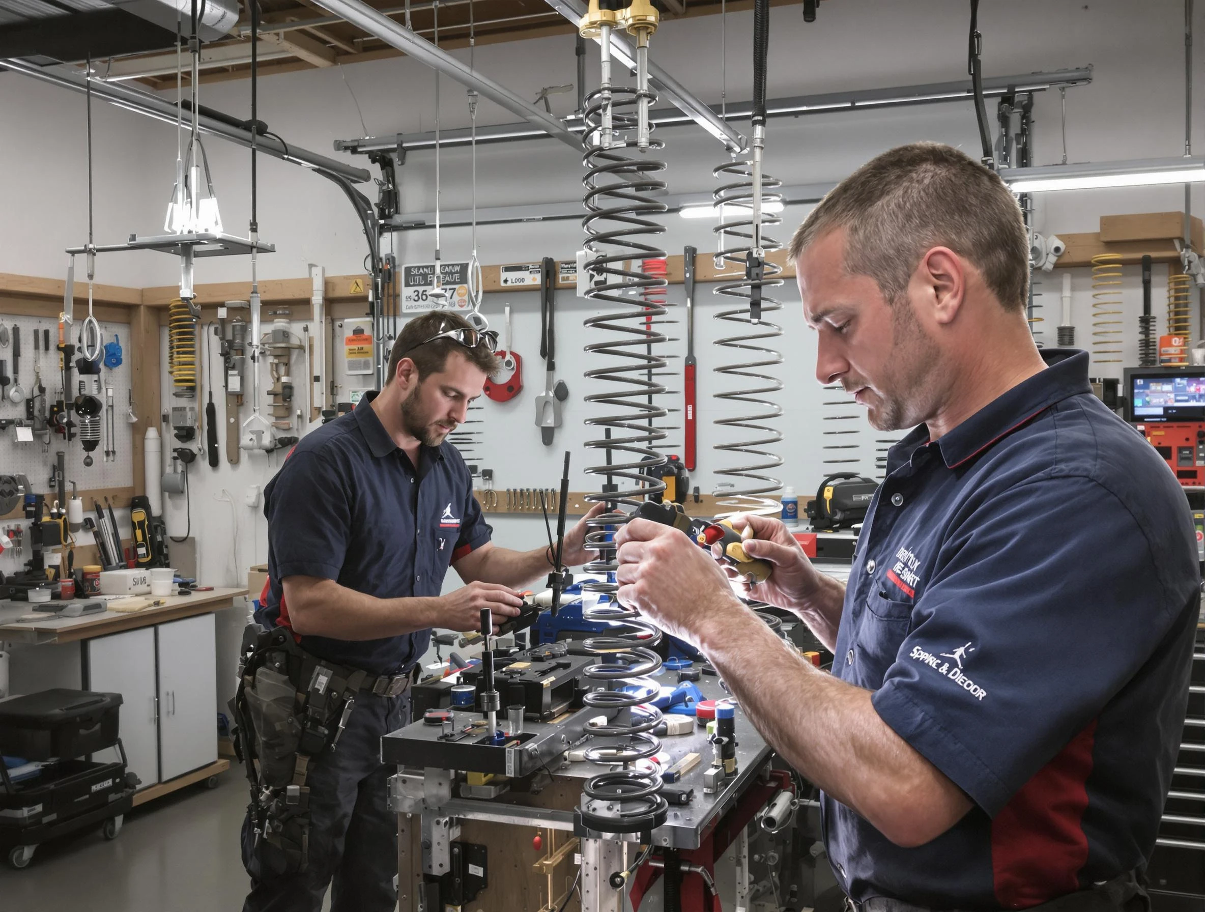 Garage door spring repair service by Park City Garage Door Repair in Park City
