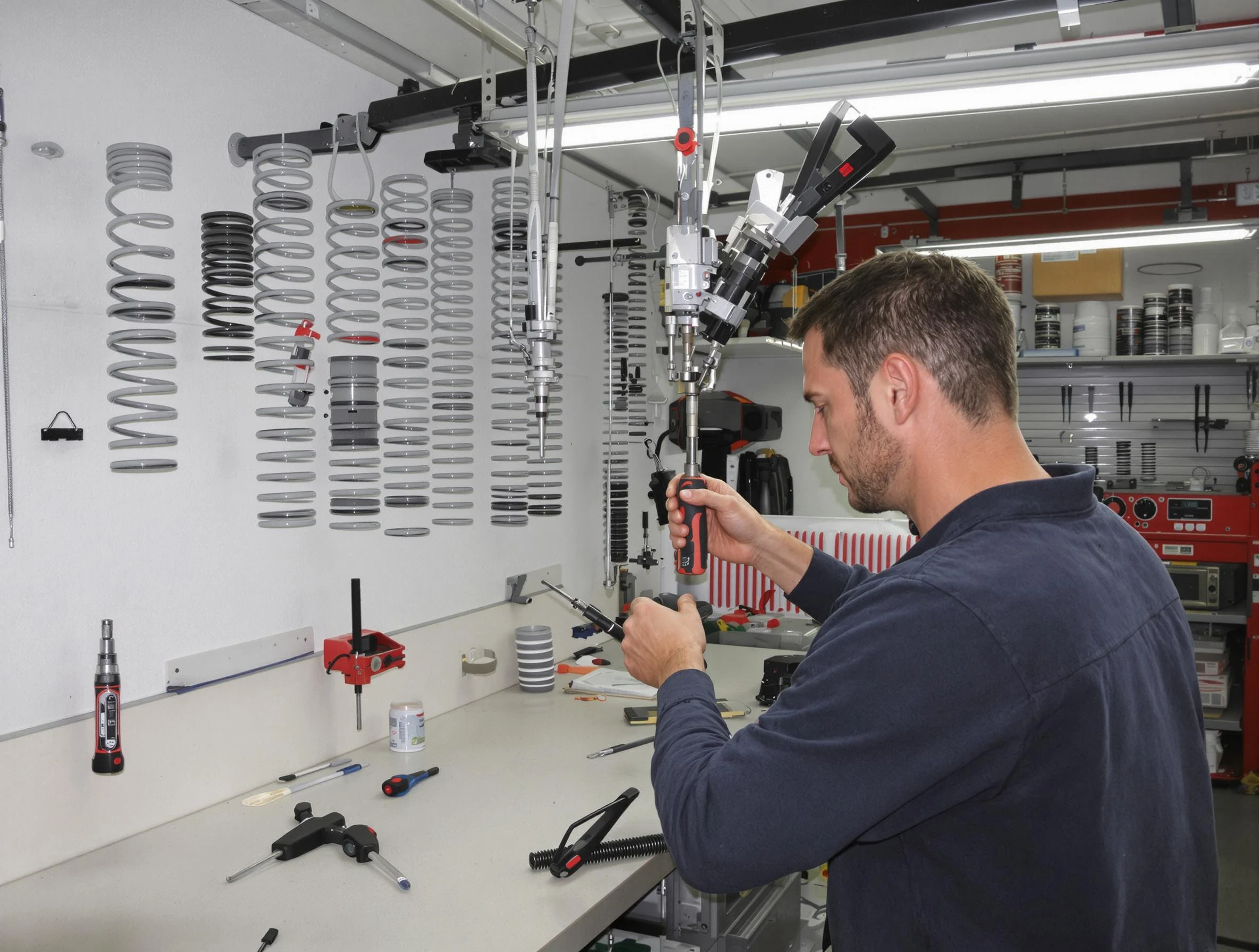 Park City Garage Door Repair safety certified technician performing precision spring replacement in Park City
